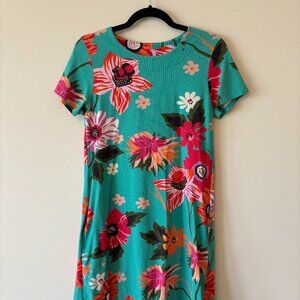 Spartina 449 Floral Knit T-Shirt Dress – Size Small
